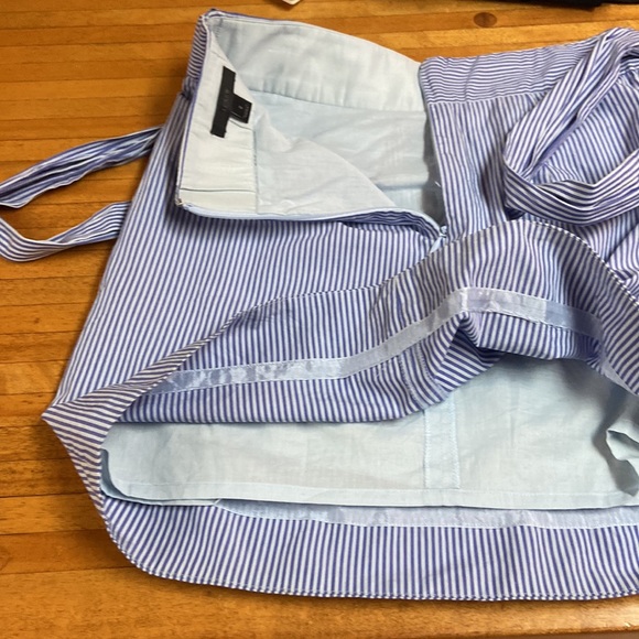 J Crew size 2 lined blue/white striped skirt - Picture 7 of 7
